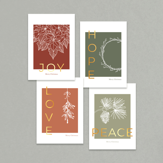 Last Season's Christmas Card Set (4-Pack Cards & Gift Tags)